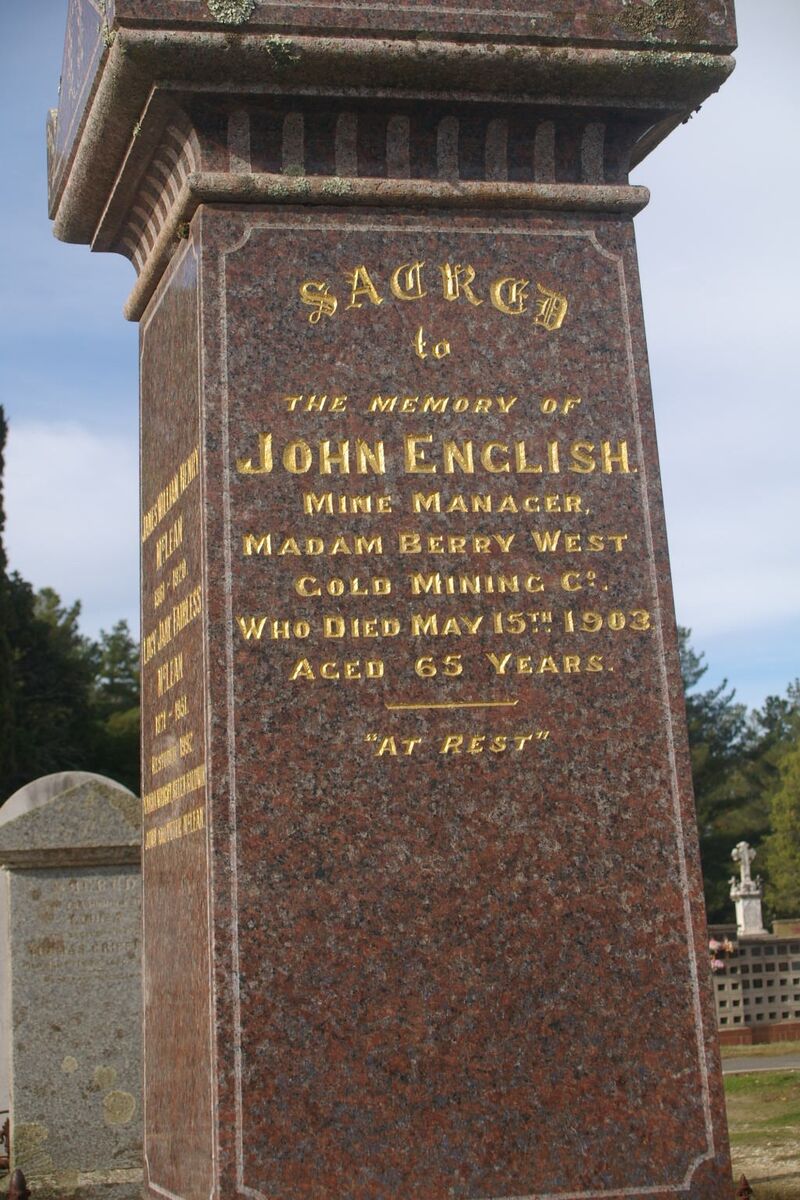 English John Creswick Cemetery
